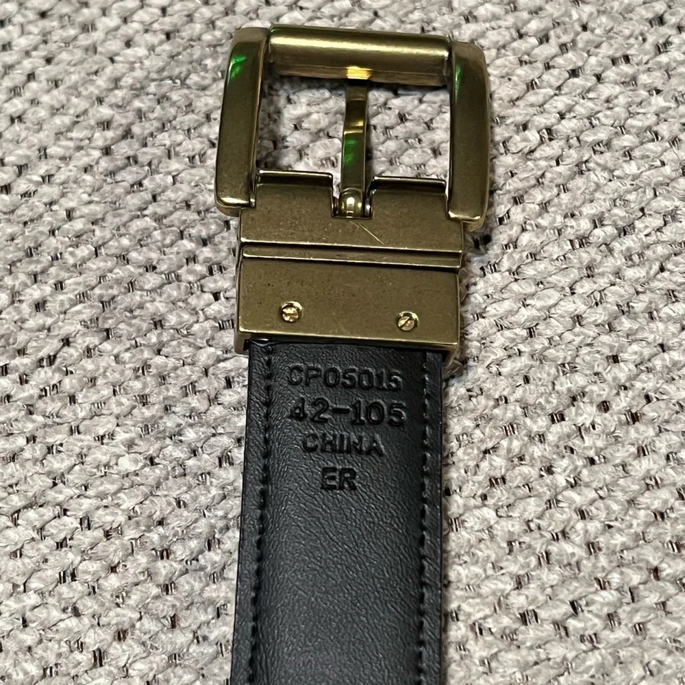 Perry Ellis Reversible‎ Vegan Leather Belt 42